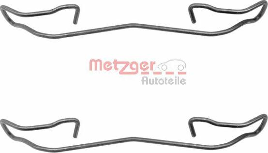 Metzger 109-1187 - Комплектуючі, колодки дискового гальма autozip.com.ua