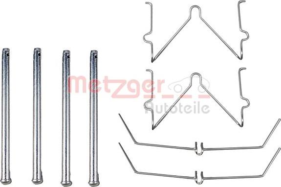 Metzger 109-1129 - Комплектуючі, колодки дискового гальма autozip.com.ua