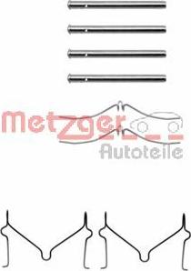 Metzger 109-1126 - Комплектуючі, колодки дискового гальма autozip.com.ua