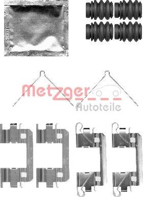 Metzger 109-1811 - Комплектуючі, колодки дискового гальма autozip.com.ua