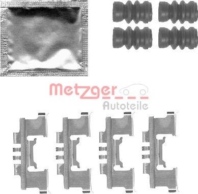 Metzger 109-1812 - Комплектуючі, колодки дискового гальма autozip.com.ua