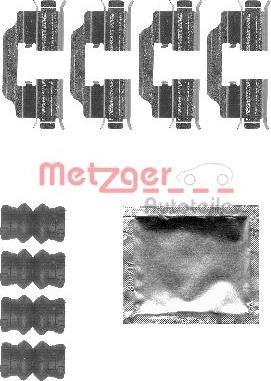 Metzger 109-1832 - Комплектуючі, колодки дискового гальма autozip.com.ua