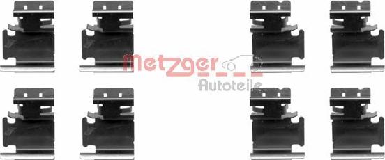 Metzger 109-1298 - Комплектуючі, колодки дискового гальма autozip.com.ua