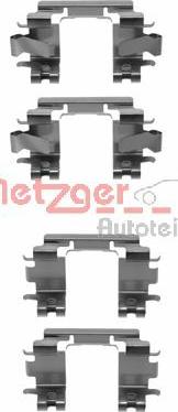 Metzger 109-1257 - Комплектуючі, колодки дискового гальма autozip.com.ua