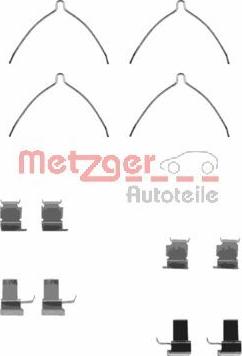 Metzger 109-1261 - Комплектуючі, колодки дискового гальма autozip.com.ua