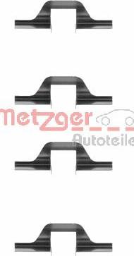 Metzger 109-1263 - Комплектуючі, колодки дискового гальма autozip.com.ua