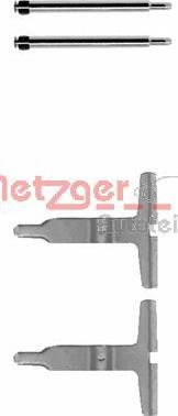 Metzger 109-1217 - Комплектуючі, колодки дискового гальма autozip.com.ua