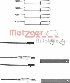 Metzger 109-1280X - Комплектуючі, колодки дискового гальма autozip.com.ua