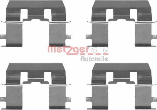 Metzger 109-1281 - Комплектуючі, колодки дискового гальма autozip.com.ua