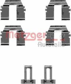 Metzger 109-1233 - Комплектуючі, колодки дискового гальма autozip.com.ua