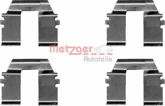 Metzger 109-1232 - Комплектуючі, колодки дискового гальма autozip.com.ua