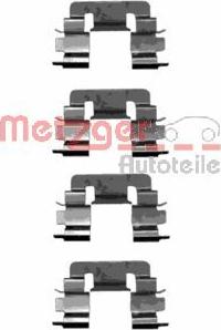 Metzger 109-1229 - Комплектуючі, колодки дискового гальма autozip.com.ua