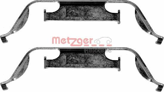 Metzger 109-1222 - Комплектуючі, колодки дискового гальма autozip.com.ua