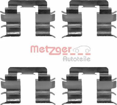 Metzger 109-1272 - Комплектуючі, колодки дискового гальма autozip.com.ua
