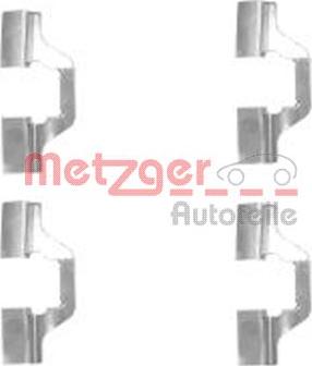 Metzger 109-1749 - Комплектуючі, колодки дискового гальма autozip.com.ua