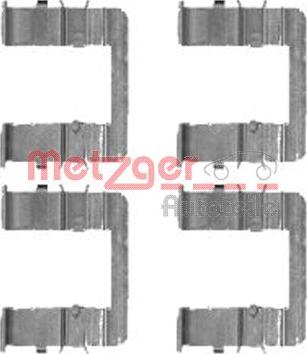 Metzger 109-1744 - Комплектуючі, колодки дискового гальма autozip.com.ua