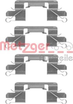Metzger 109-1769 - Комплектуючі, колодки дискового гальма autozip.com.ua