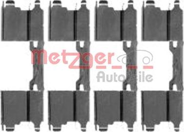 Metzger 109-1762 - Комплектуючі, колодки дискового гальма autozip.com.ua