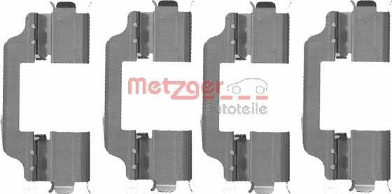 Metzger 109-1707 - Комплектуючі, колодки дискового гальма autozip.com.ua