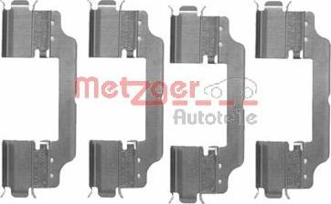 Metzger 109-1716 - Комплектуючі, колодки дискового гальма autozip.com.ua