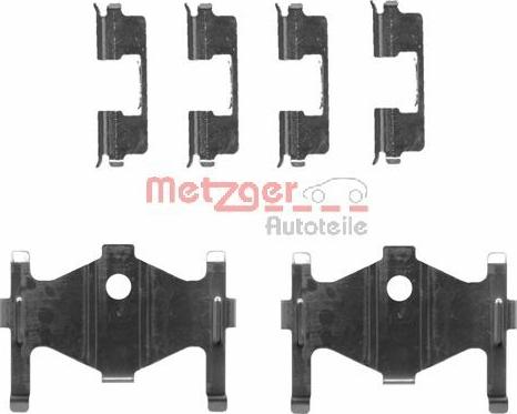 Metzger 109-1710 - Комплектуючі, колодки дискового гальма autozip.com.ua