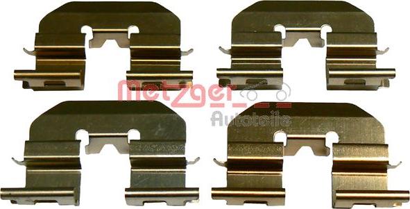 Metzger 109-1780 - Комплектуючі, колодки дискового гальма autozip.com.ua