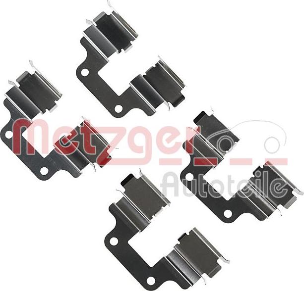 Metzger 109-1739 - Комплектуючі, колодки дискового гальма autozip.com.ua