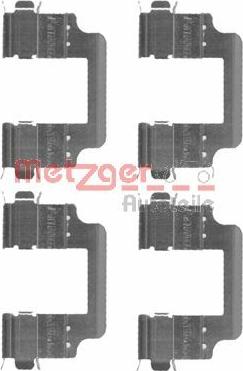 Metzger 109-1728 - Комплектуючі, колодки дискового гальма autozip.com.ua