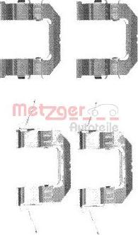 Metzger 109-1722 - Комплектуючі, колодки дискового гальма autozip.com.ua