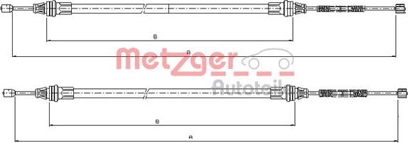 Metzger 10.9336 - Трос, гальмівна система autozip.com.ua