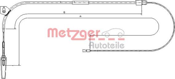 Metzger 10.9331 - Трос, гальмівна система autozip.com.ua
