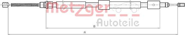 Metzger 10.4566 - Трос, гальмівна система autozip.com.ua