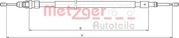 Metzger 10.4523 - Трос, гальмівна система autozip.com.ua