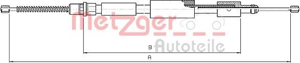 Metzger 10.4574 - Трос, гальмівна система autozip.com.ua