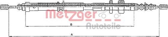 Metzger 10.4652 - Трос, гальмівна система autozip.com.ua