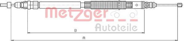 Metzger 10.4664 - Трос, гальмівна система autozip.com.ua