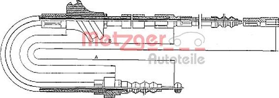 Metzger 10.4094 - Трос, гальмівна система autozip.com.ua