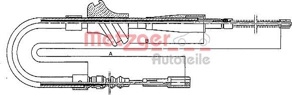 Metzger 10.409 - Трос, гальмівна система autozip.com.ua