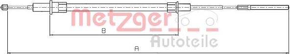 Metzger 10.4153 - Трос, гальмівна система autozip.com.ua