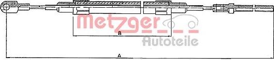 Metzger 10.4152 - Трос, гальмівна система autozip.com.ua