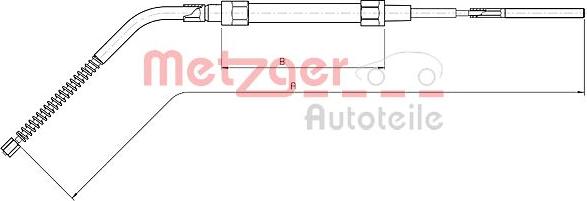 Metzger 10.4134 - Трос, гальмівна система autozip.com.ua