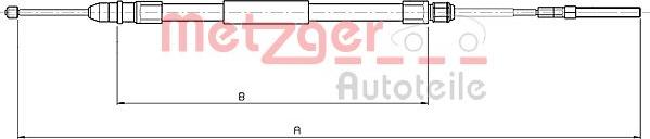 Metzger 10.4136 - Трос, гальмівна система autozip.com.ua