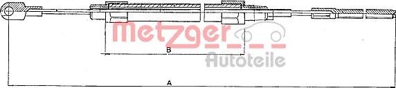 Metzger 10.4131 - Трос, гальмівна система autozip.com.ua