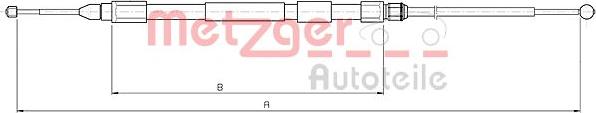 Metzger 10.4267 - Трос, гальмівна система autozip.com.ua