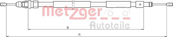 Metzger 10.4709 - Трос, гальмівна система autozip.com.ua