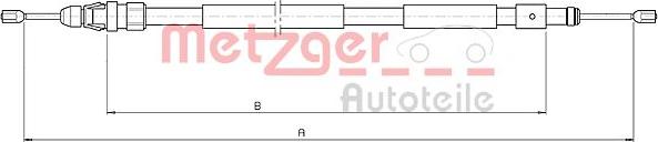 Metzger 10.4708 - Трос, гальмівна система autozip.com.ua