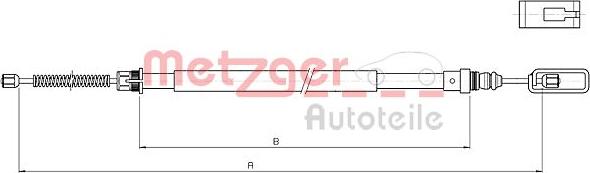 Metzger 10.4719 - Трос, гальмівна система autozip.com.ua