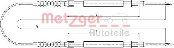 Metzger 10.4731 - Трос, гальмівна система autozip.com.ua