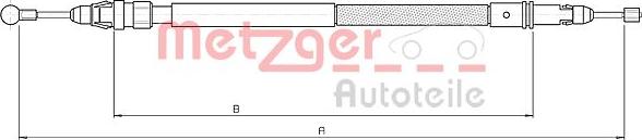 Metzger 10.4738 - Трос, гальмівна система autozip.com.ua