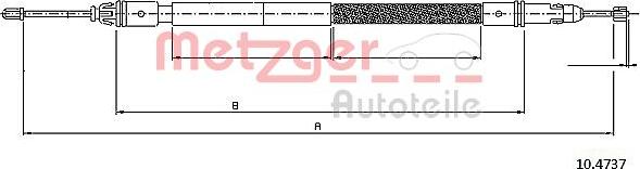 Metzger 10.4737 - Трос, гальмівна система autozip.com.ua